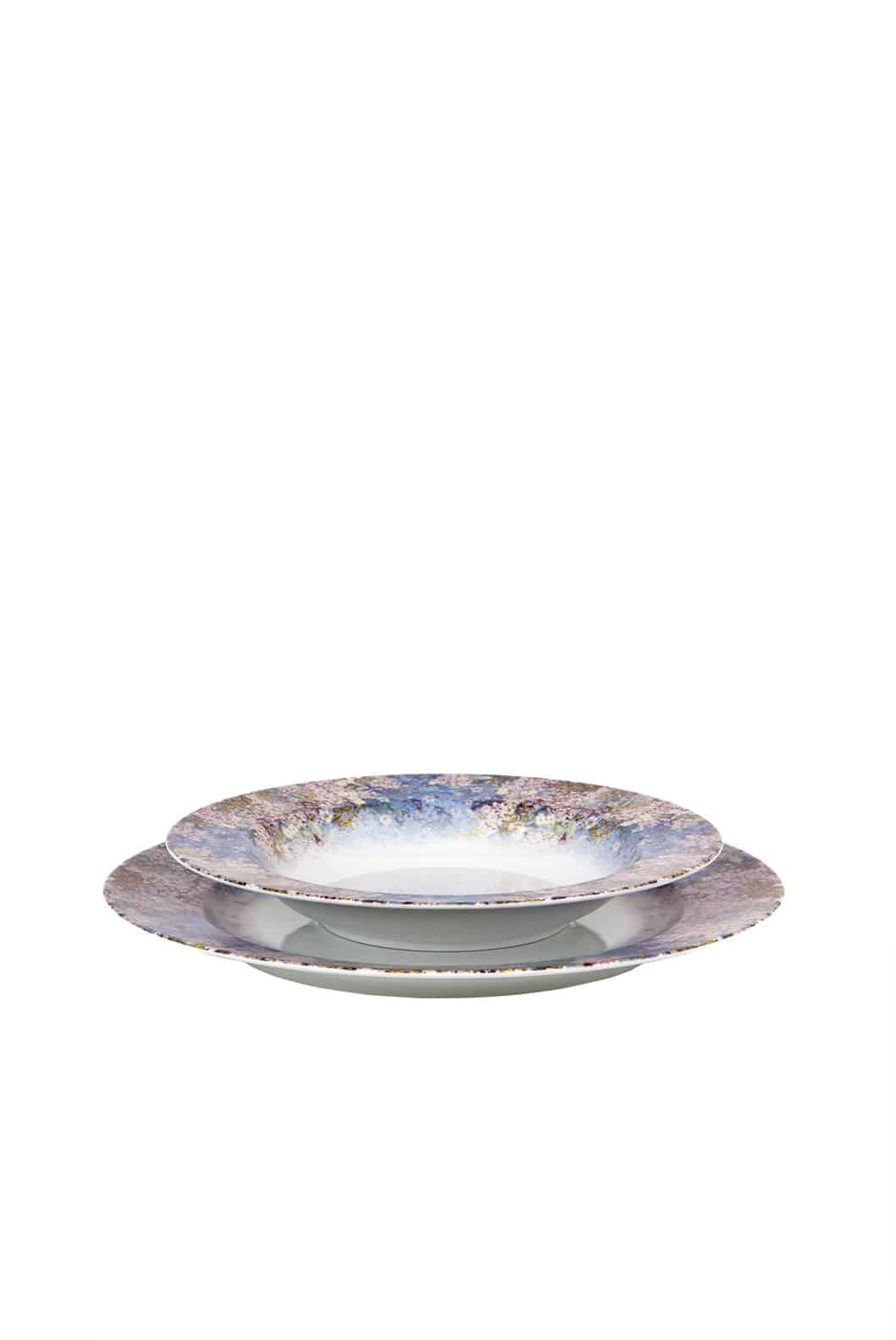 Luisa Beccaria Cherry Blossom Set Di Due Piatti Da Cena
