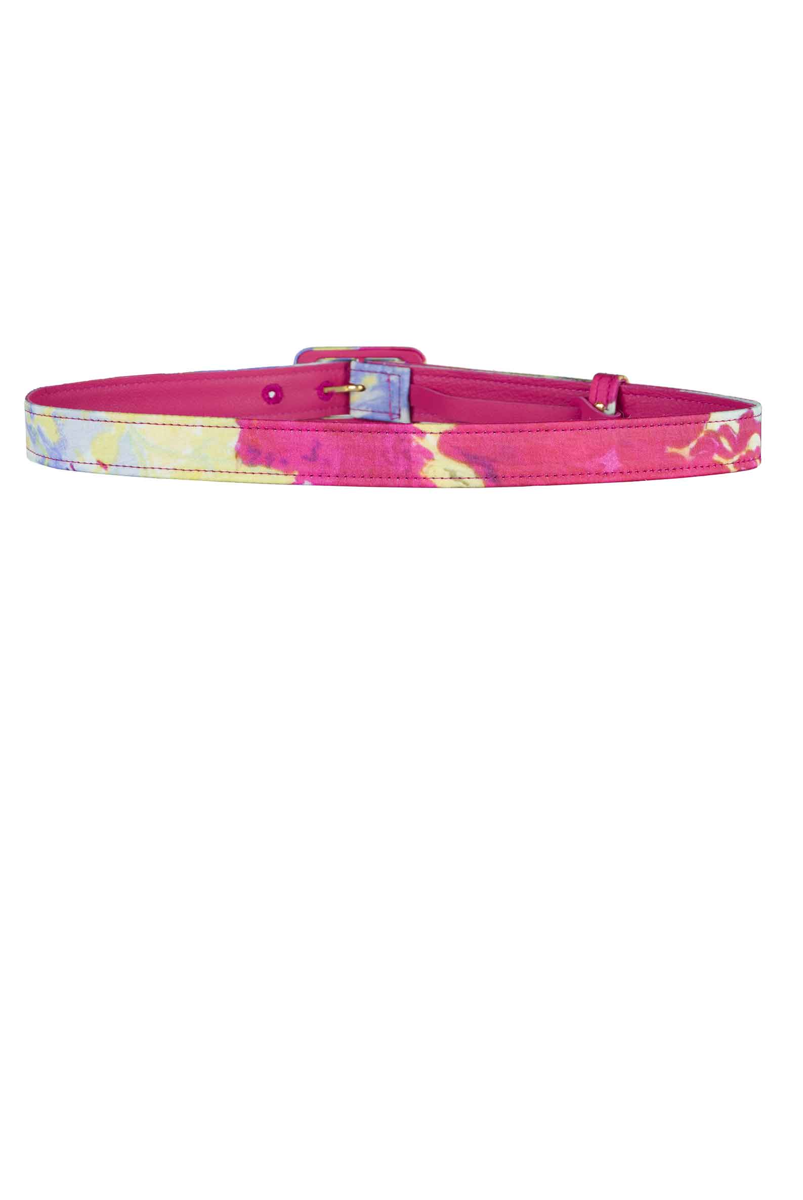 Luisa Beccaria Cintura In Cotone Stampato Con Fiori Astratti
