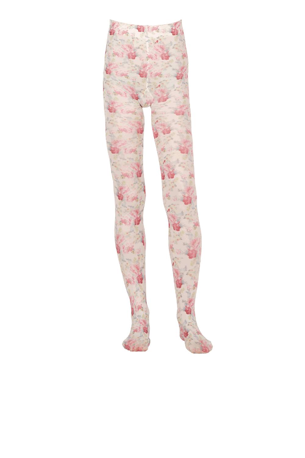 Luisa Beccaria Collant in lycra crema giardino floreale