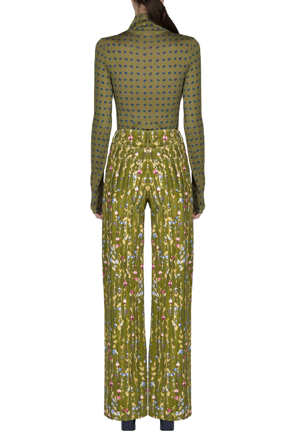 Luisa Beccaria Dolcevita In Jersey Verde Vintage Buds