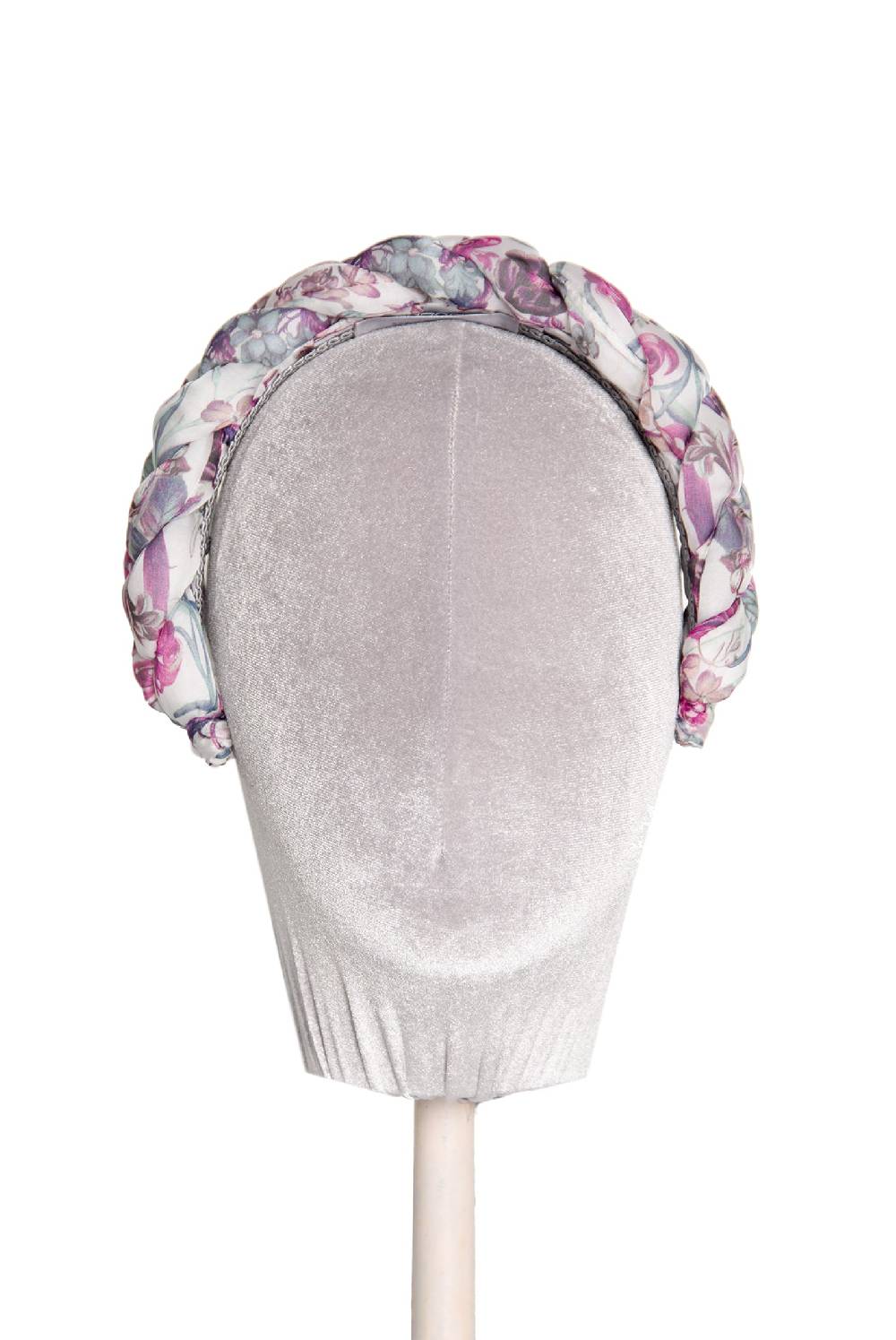 Luisa Beccaria Fascia Per Capelli Intrecciata In Chiffon Di Seta Floreale