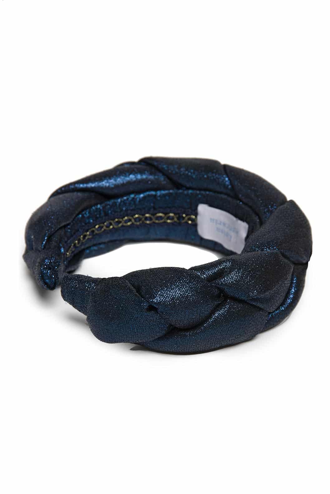 Luisa Beccaria Fascia Per Capelli Intrecciata In Lurex