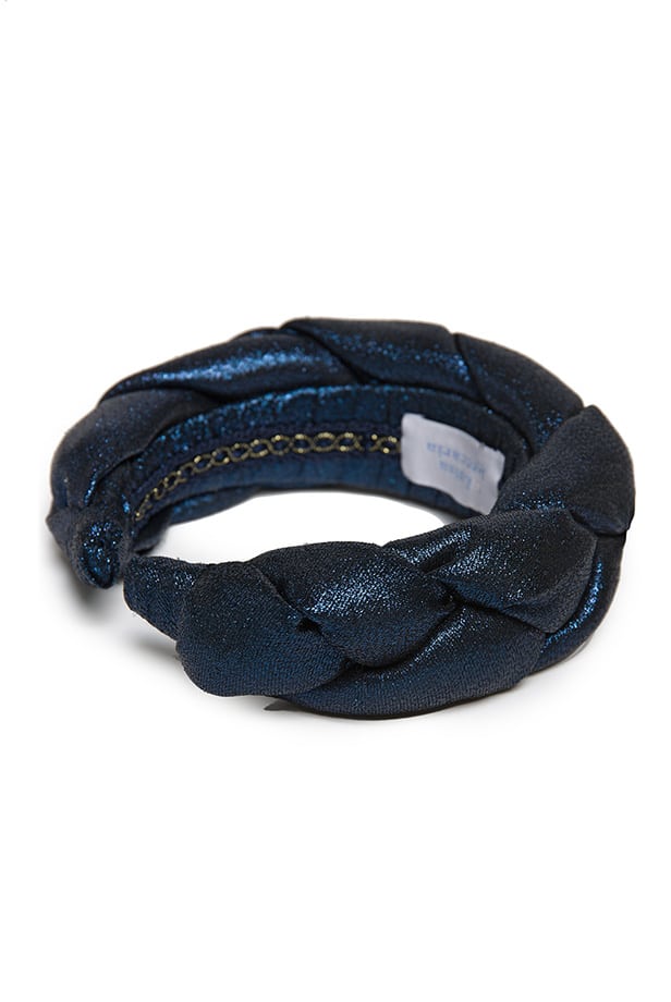 Luisa Beccaria Fascia per capelli intrecciata in lurex