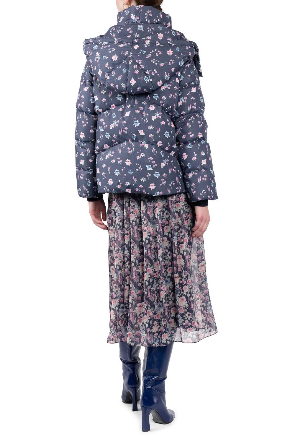 Luisa Beccaria Giacca Imbottita Con Stampa Floreale