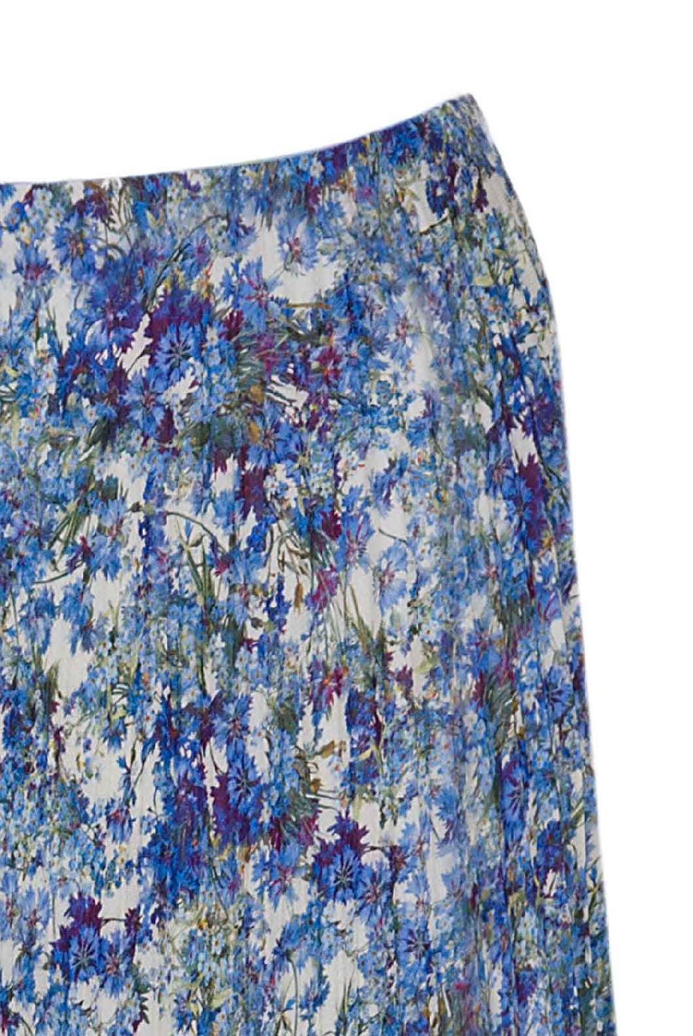 Luisa Beccaria Gonna Longuette Floreale Stampata A Pieghe