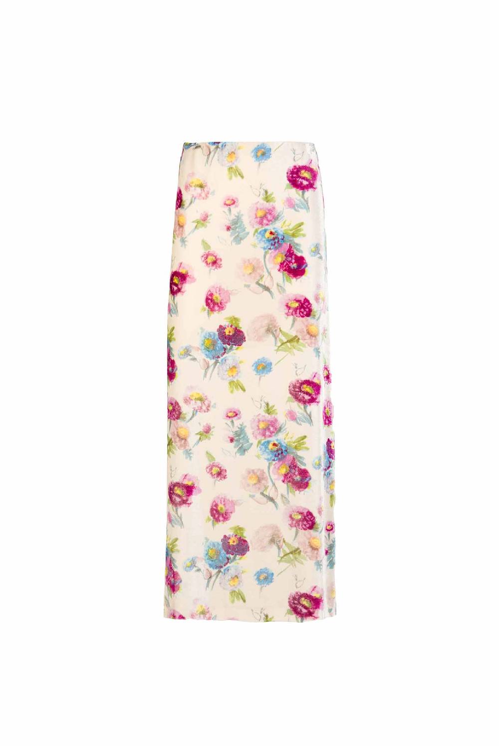 Luisa Beccaria Gonna Macro Anemoni stampata in velluto