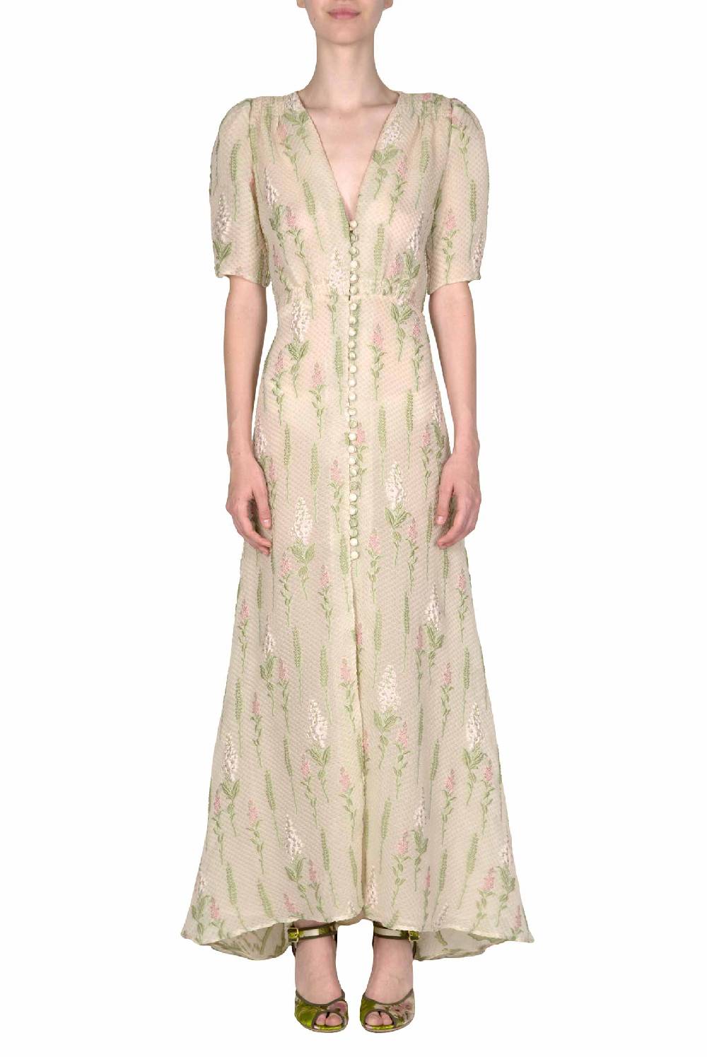 Luisa Beccaria Abito Bottoncino Fil Coupè