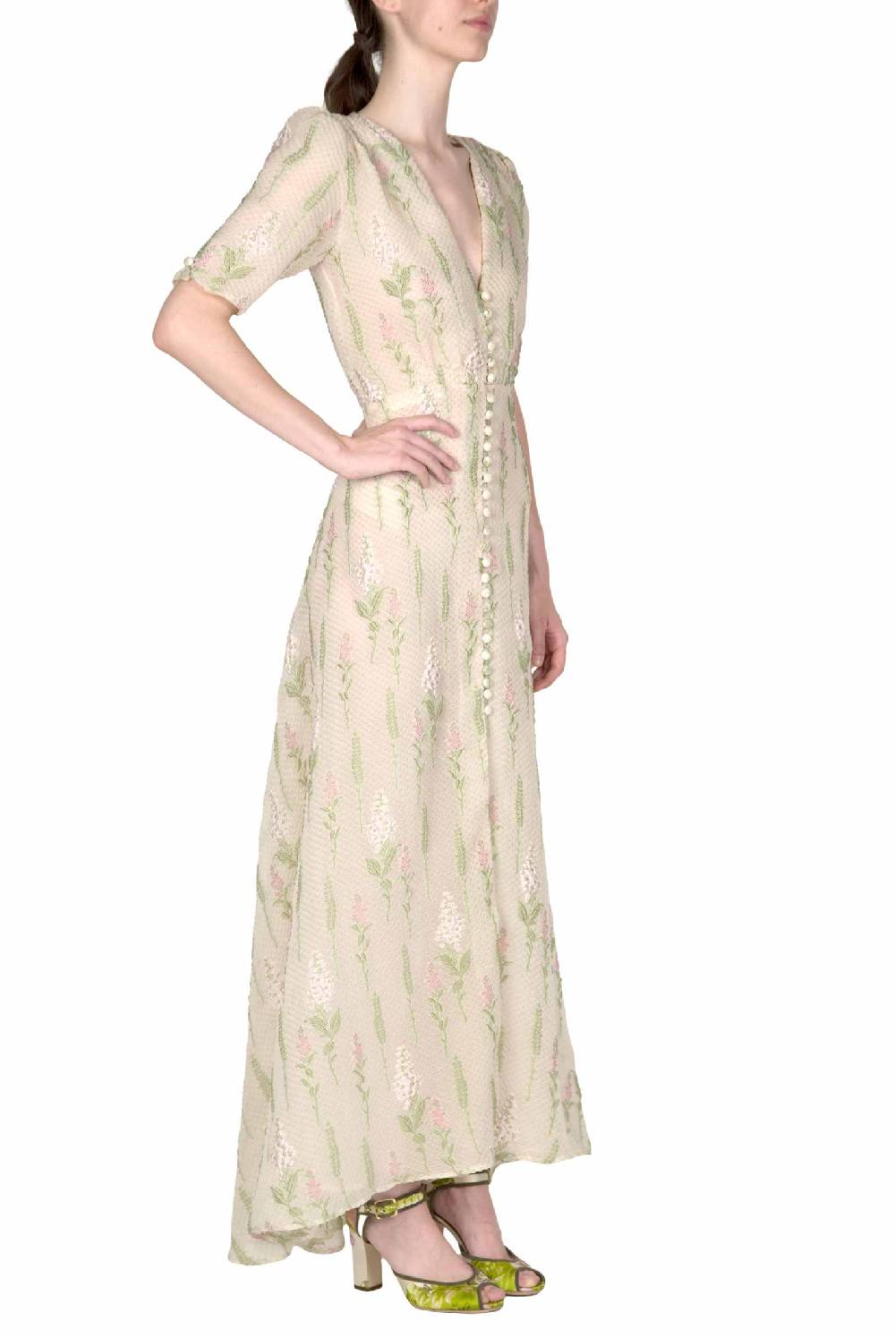 Luisa Beccaria Abito Bottoncino Fil Coupè