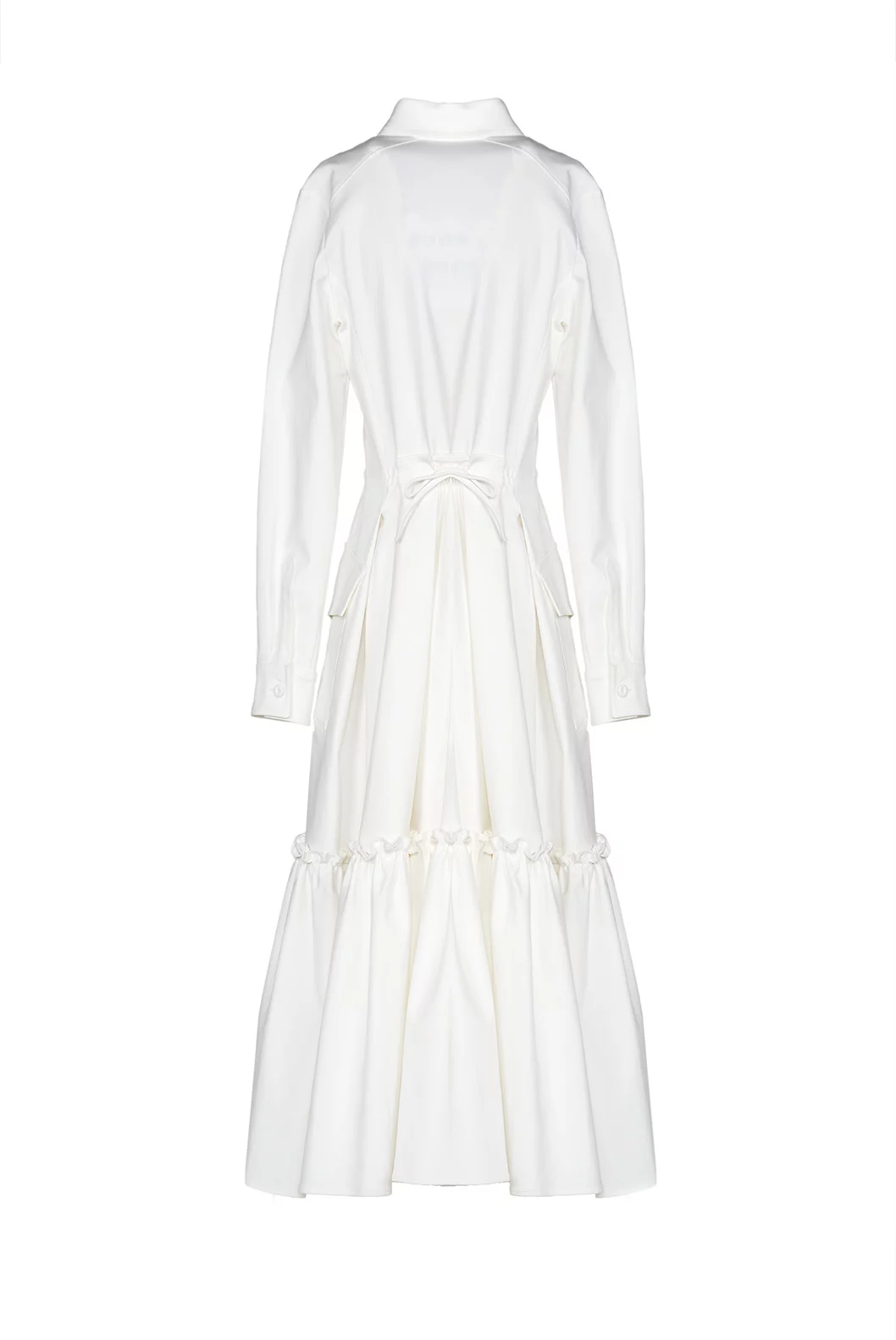 Luisa Beccaria Abito Chemisier Leggero Bianco