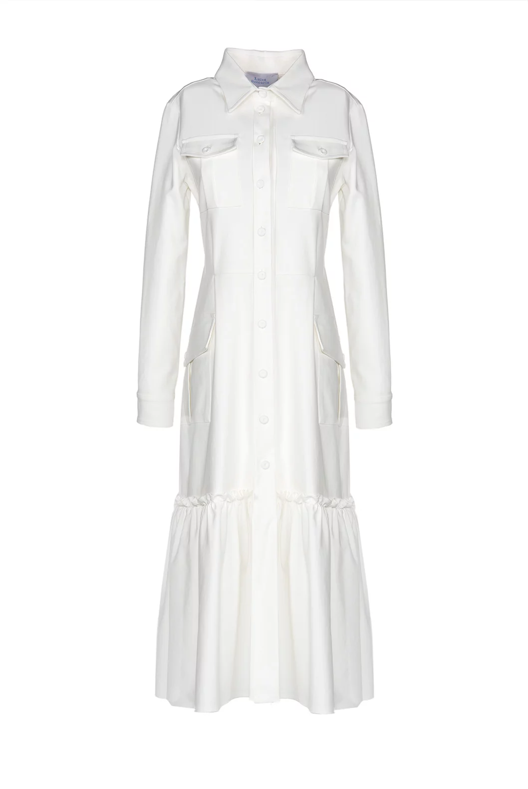 Luisa Beccaria Abito chemisier leggero bianco