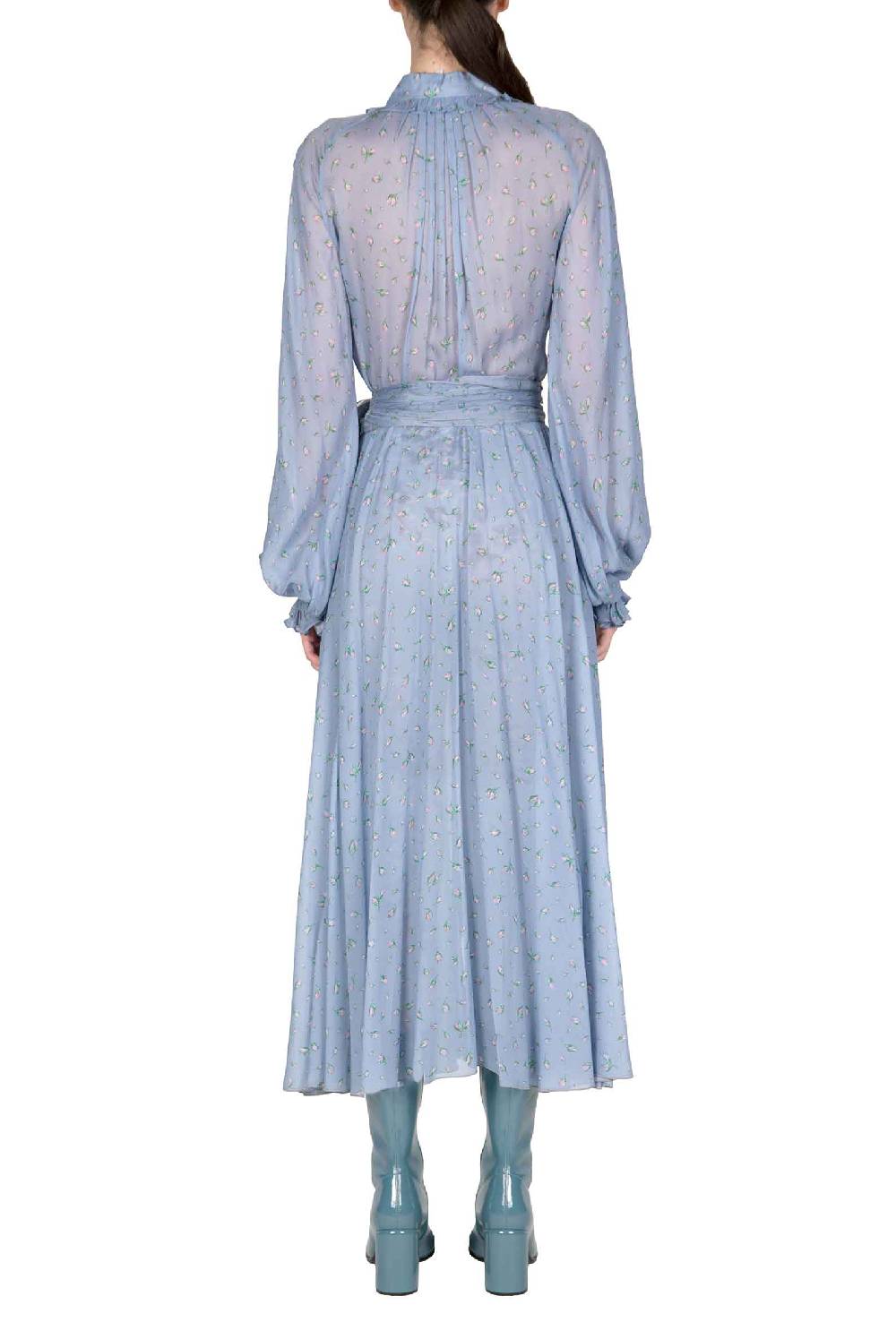 Luisa Beccaria Abito Chemisier Midi Winter Garden