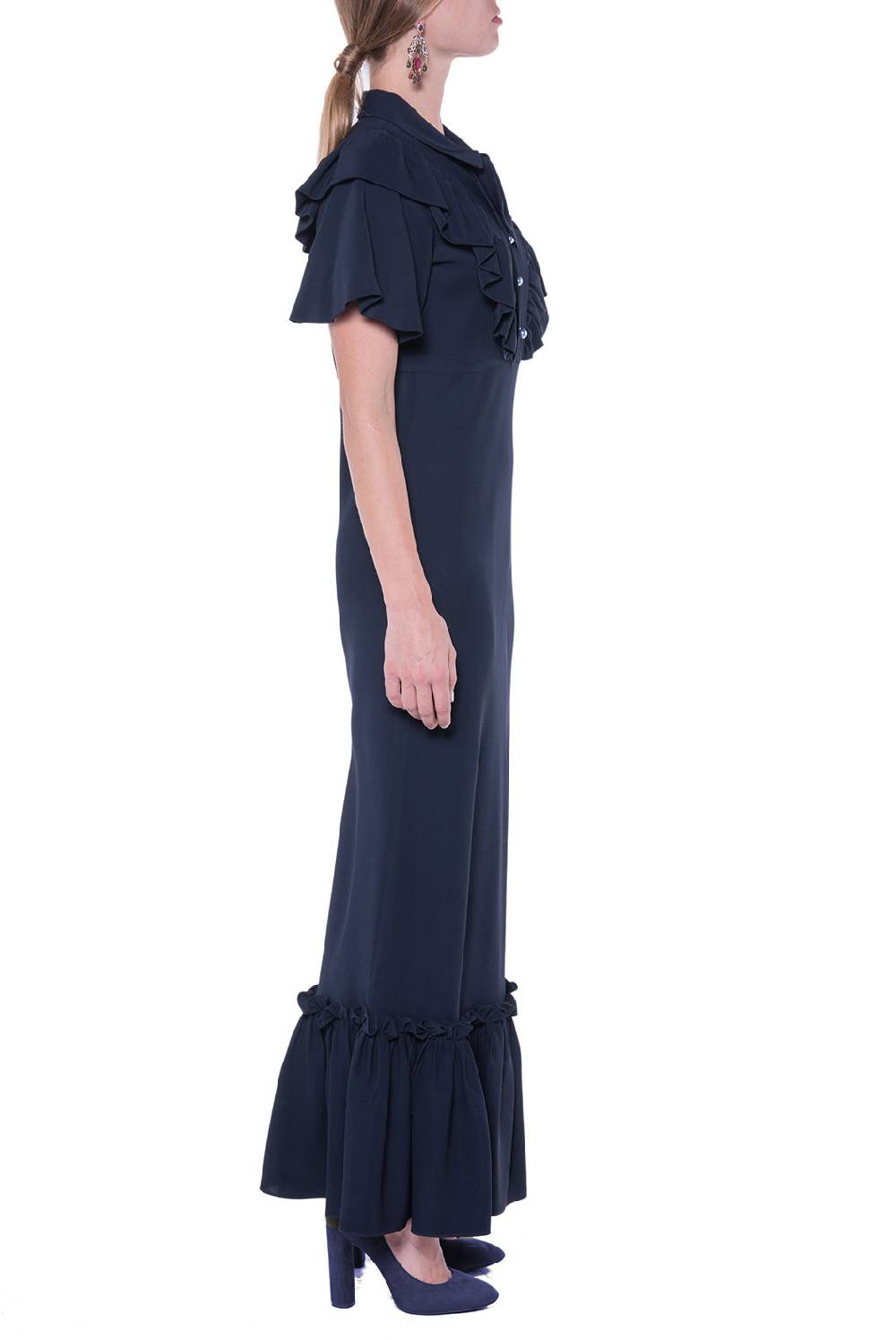 Luisa Beccaria Abito Con Colletto A Manica Corta