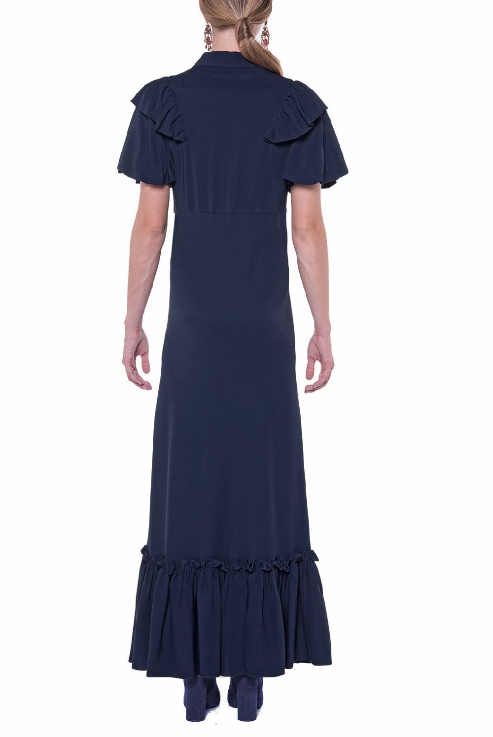 Luisa Beccaria Abito Con Colletto A Manica Corta