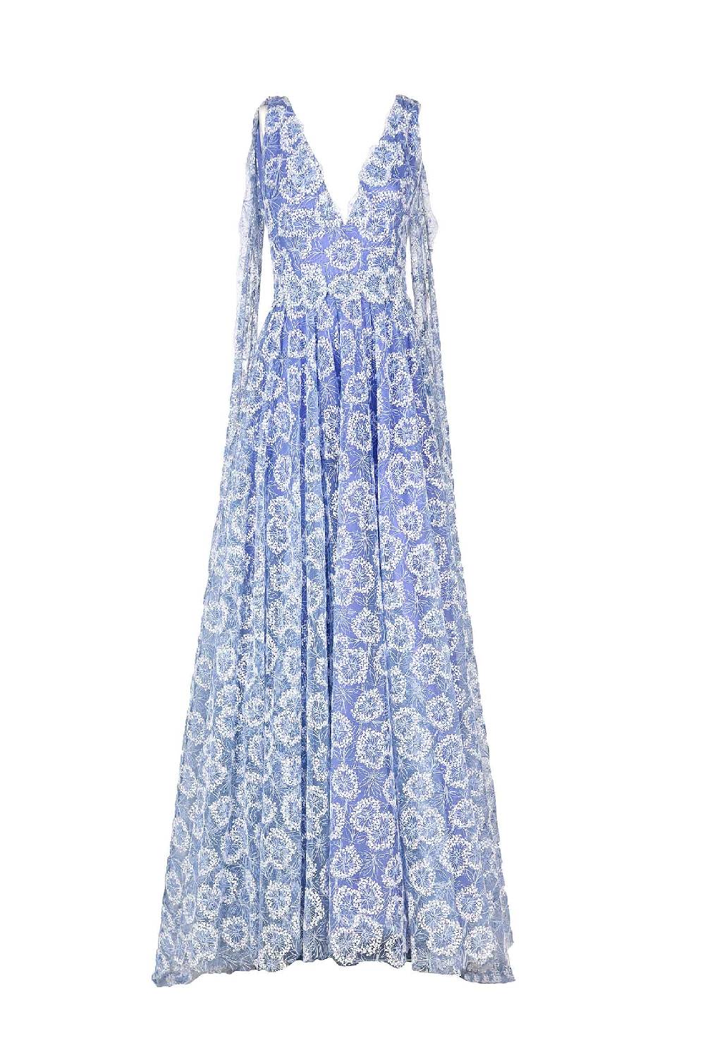 Luisa Beccaria Abito Con Ricami Di Fiori