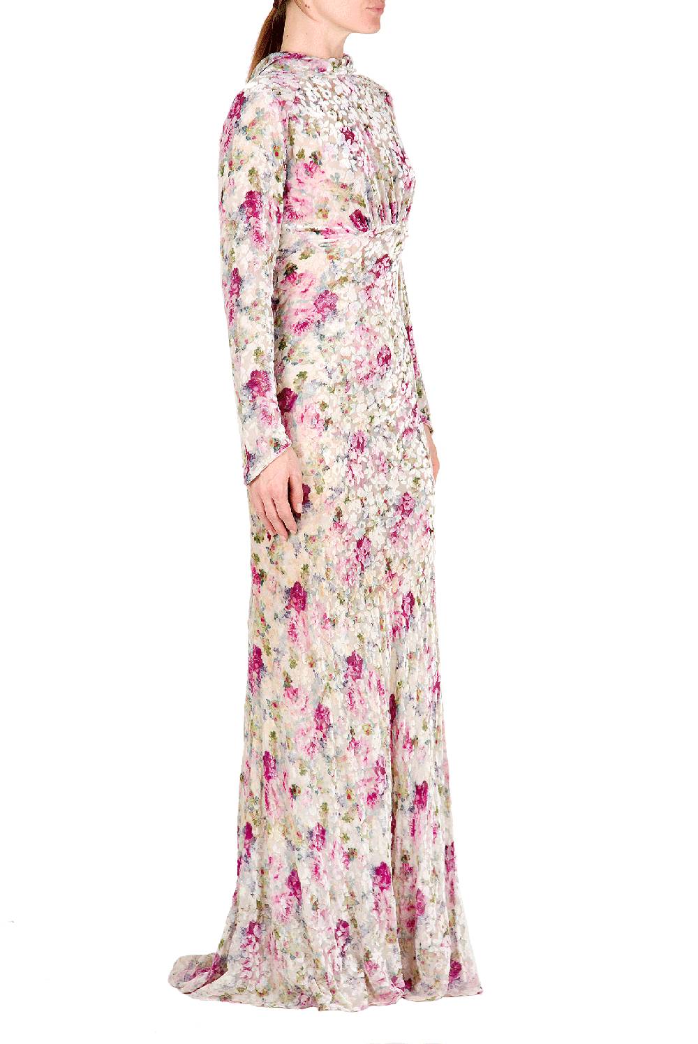 Luisa Beccaria Abito Devorè Floreale