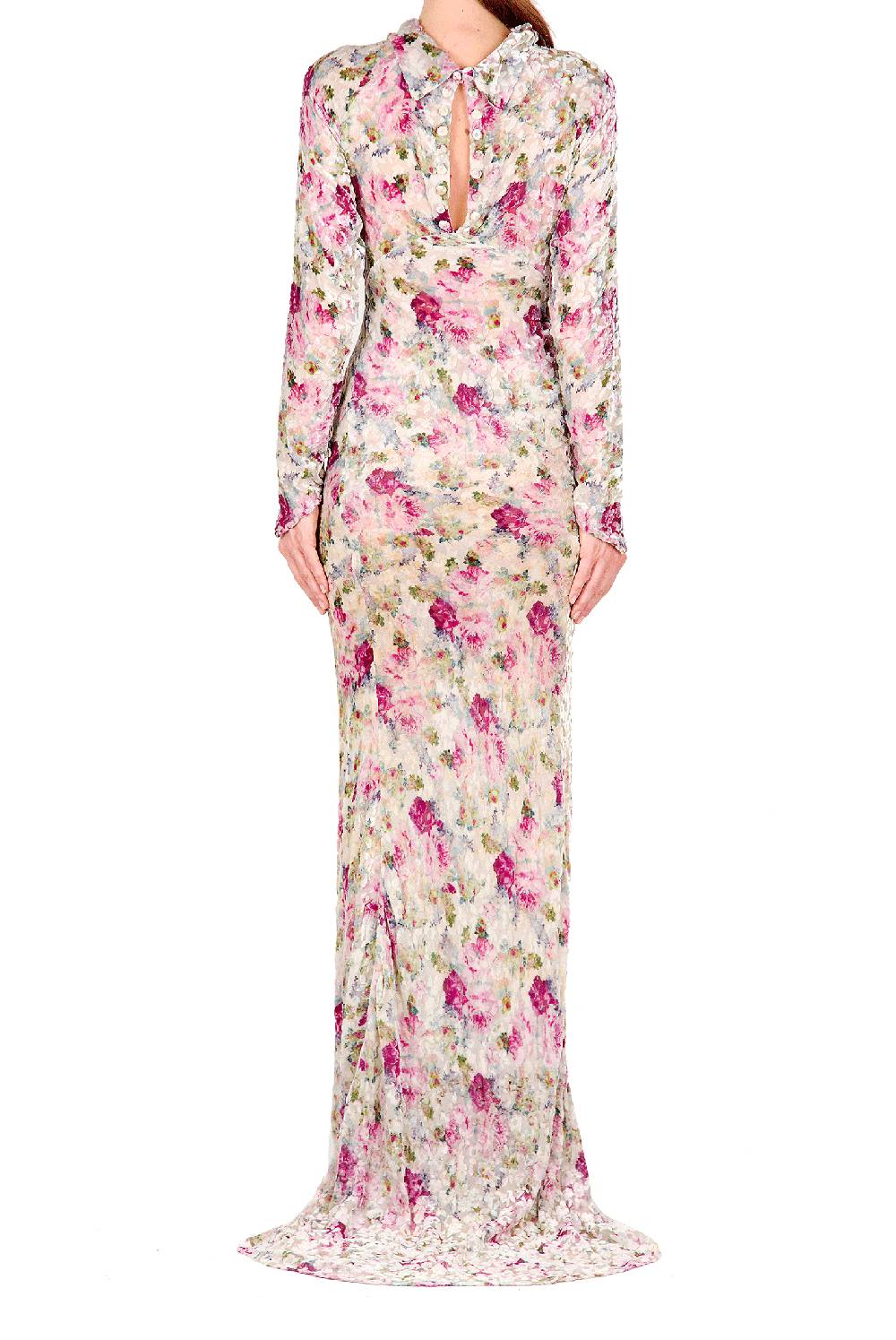 Luisa Beccaria Abito Devorè Floreale