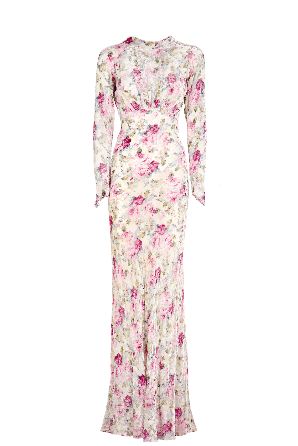 Luisa Beccaria Abito devorè floreale