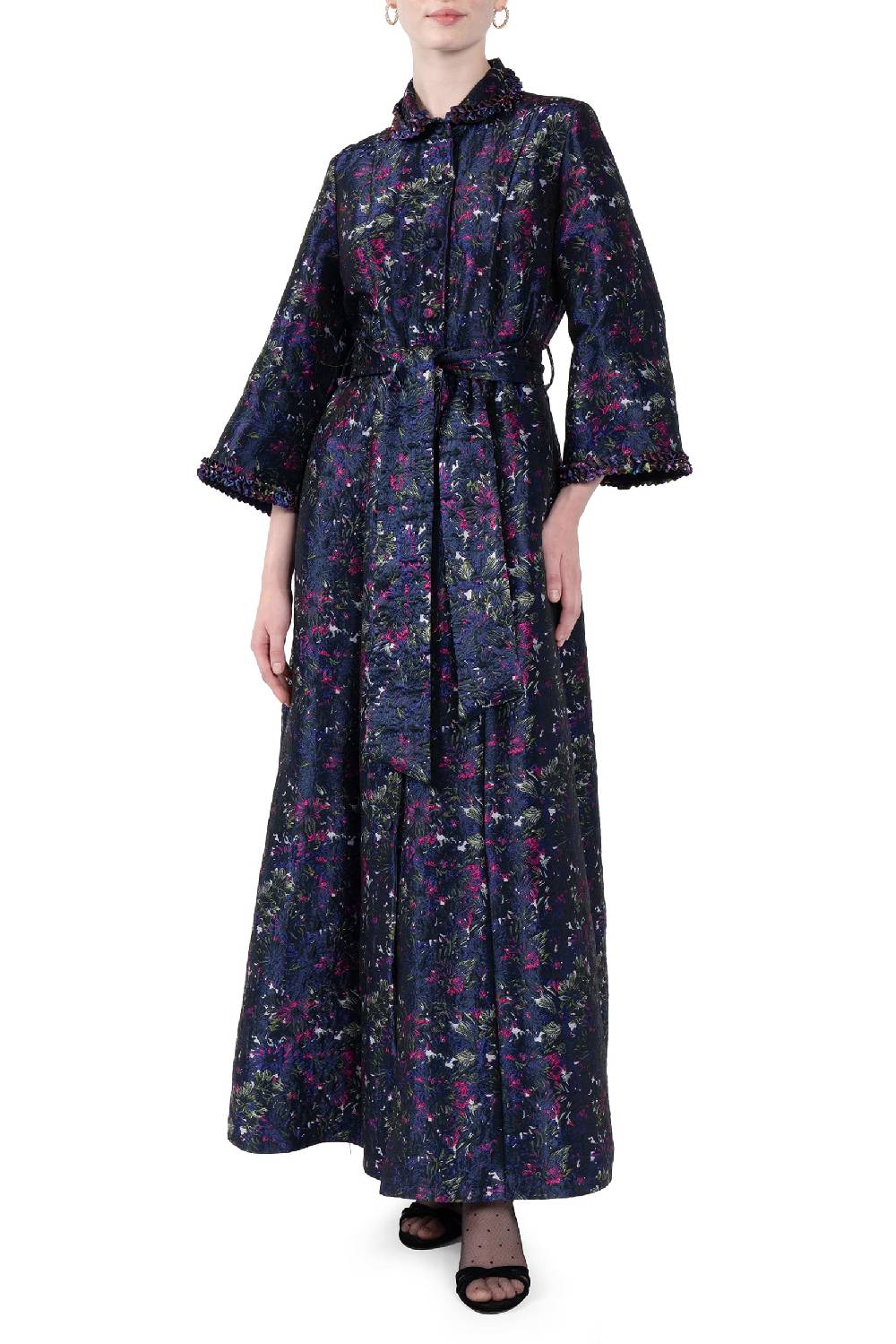 Luisa Beccaria Abito In Broccato Con Colletto