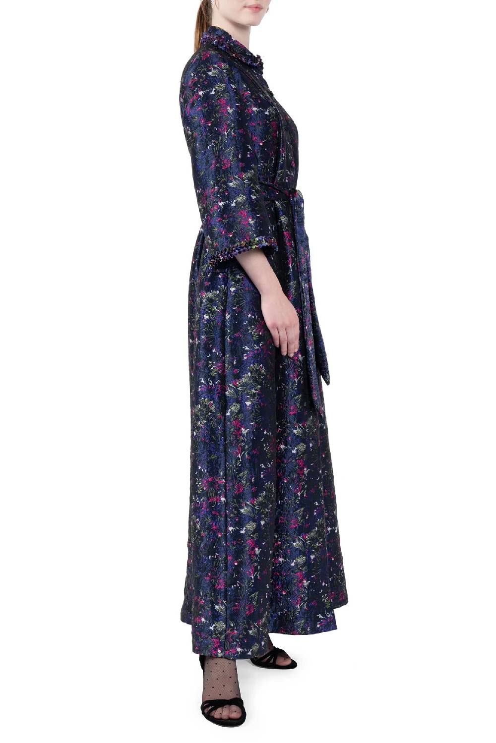 Luisa Beccaria Abito In Broccato Con Colletto