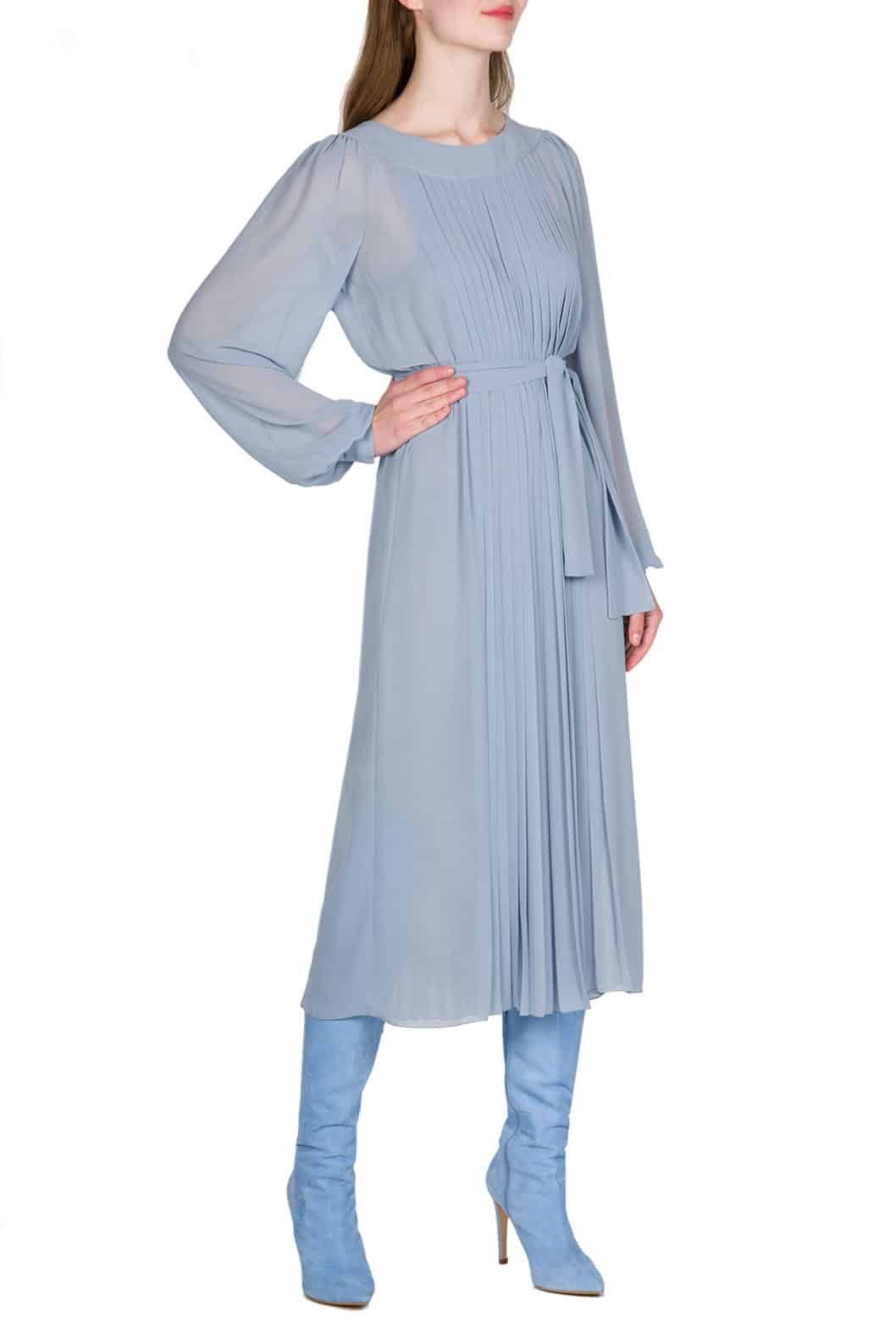 Luisa Beccaria Abito In Chiffon Plissettato