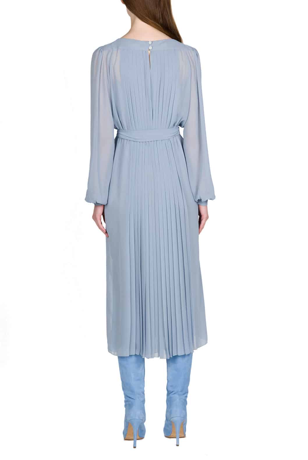 Luisa Beccaria Abito In Chiffon Plissettato