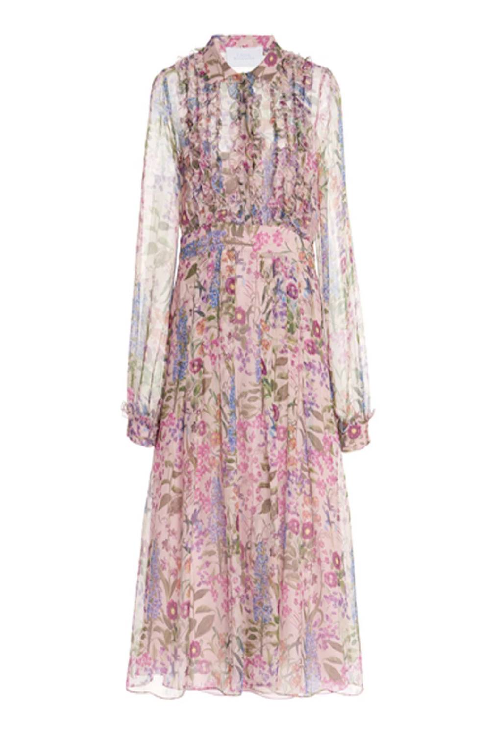 Luisa Beccaria Abito in chiffon stampato