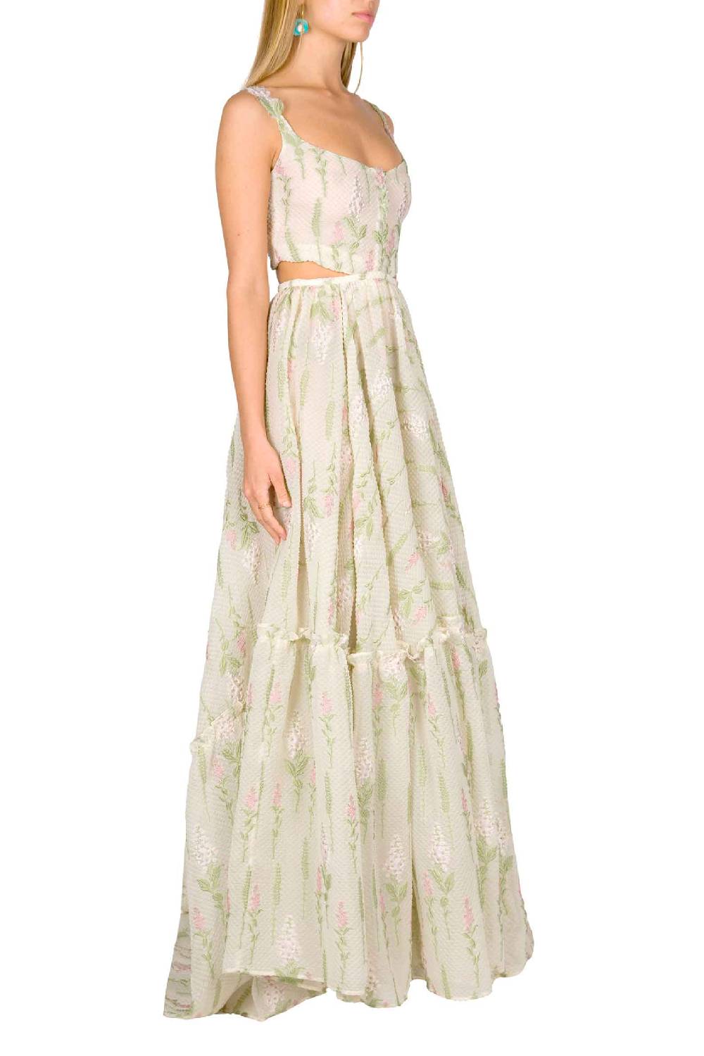 Luisa Beccaria Abito In Fil Coupè Floreale