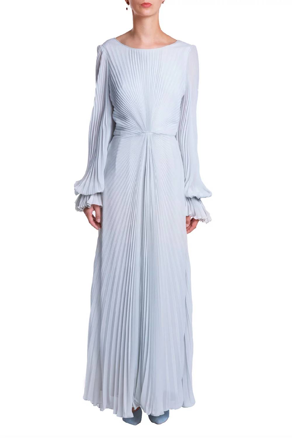 Luisa Beccaria Abito In Georgette Plissettato