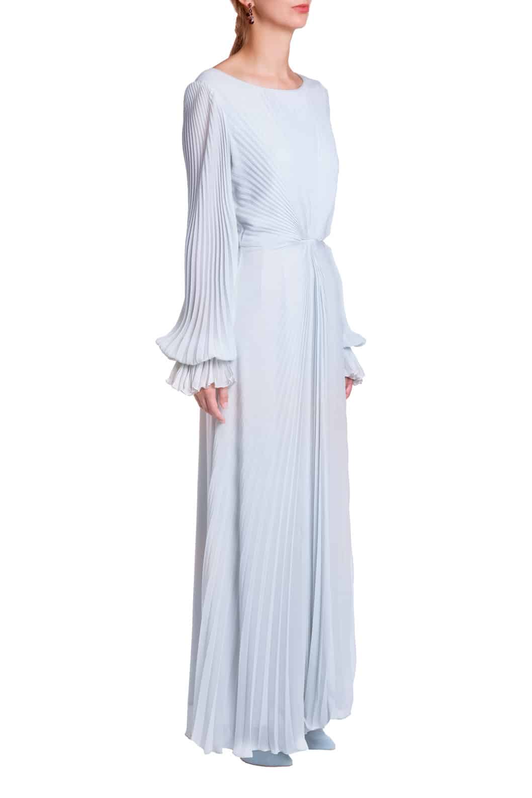 Luisa Beccaria Abito In Georgette Plissettato