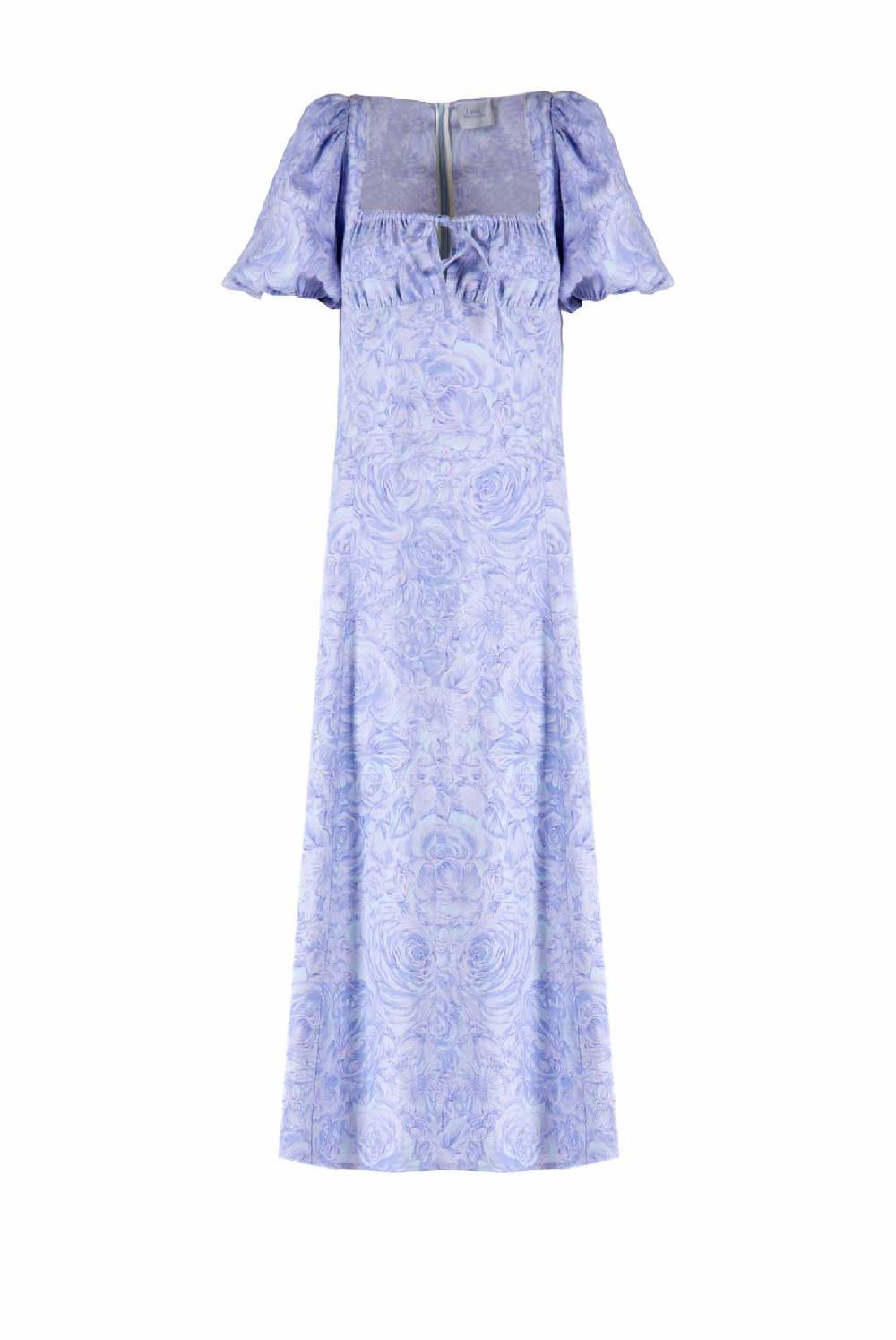 Luisa Beccaria Abito in lino stampato rose