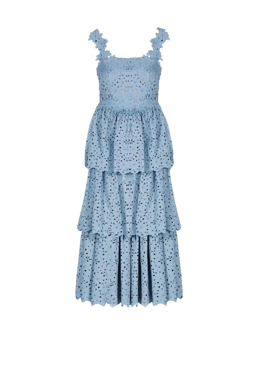 Luisa Beccaria Abito in pizzo floreale a strati