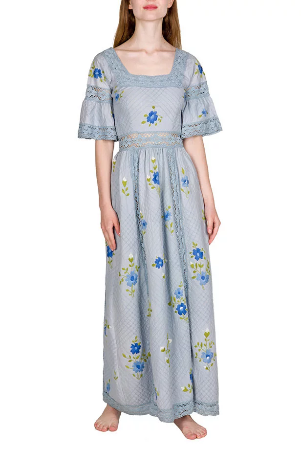 Luisa Beccaria Abito in pizzo floreale ritagliato