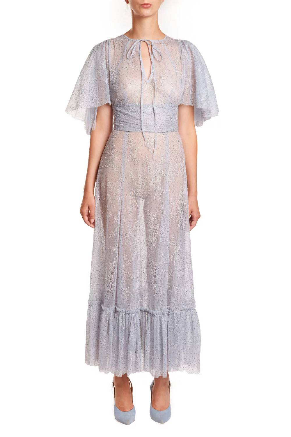 Luisa Beccaria Abito In Pizzo Lurex