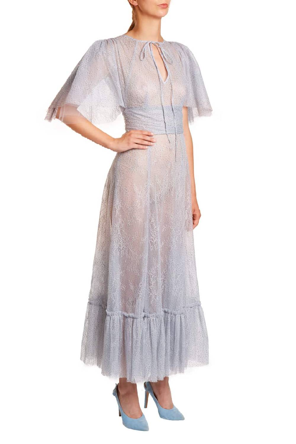 Luisa Beccaria Abito In Pizzo Lurex