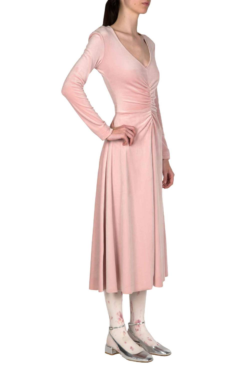 Luisa Beccaria Abito Longuette Con Volant