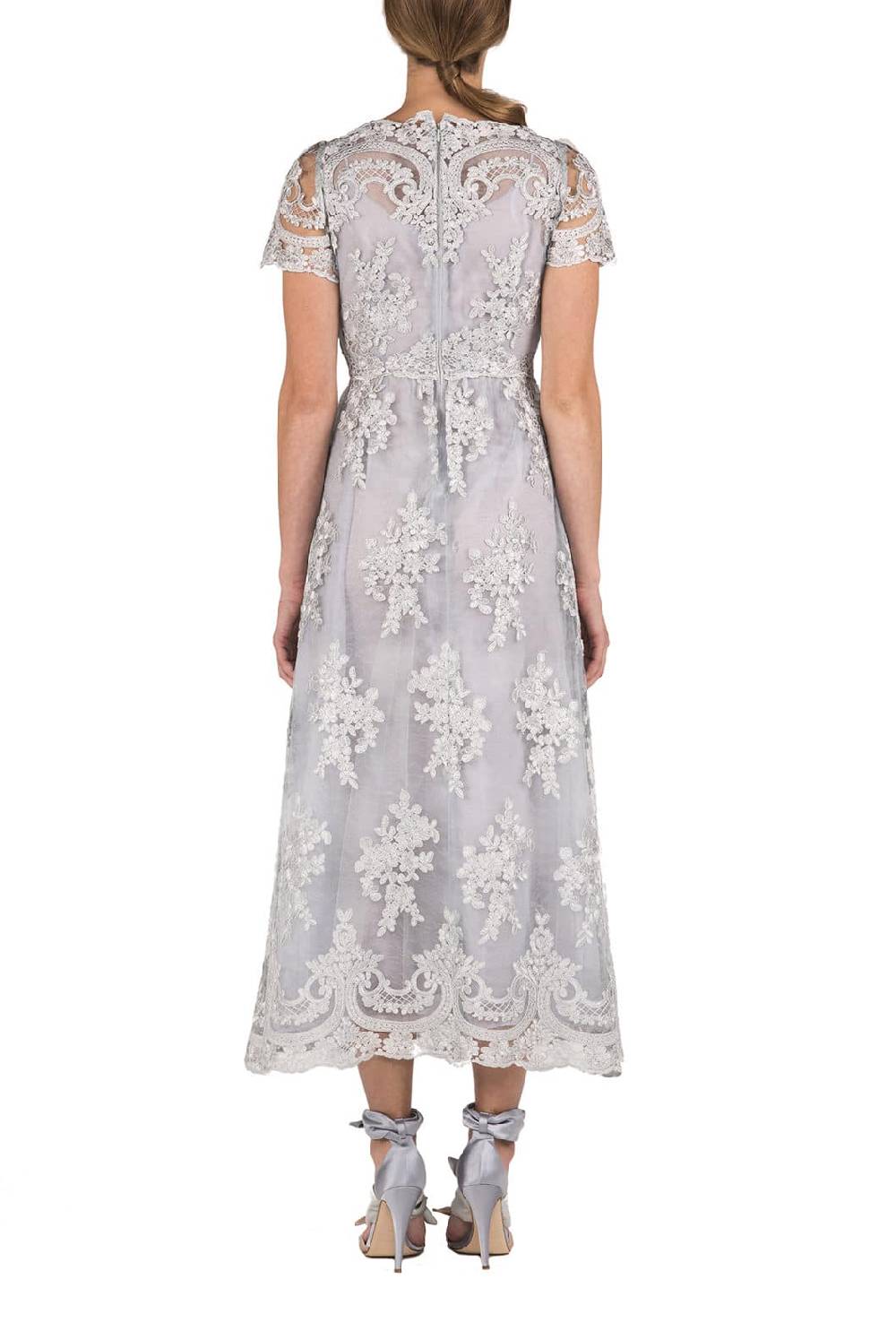 Luisa Beccaria Abito Longuette In Pizzo Floreale