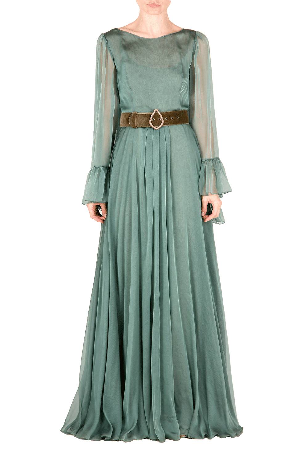 Luisa Beccaria Abito Lungo In Chiffon