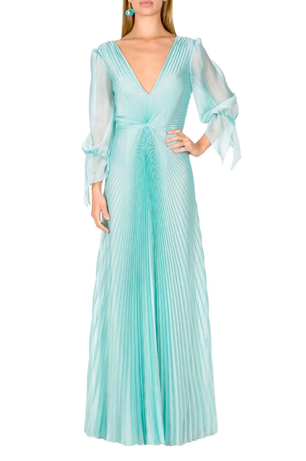 Luisa Beccaria Abito Lungo In Chiffon Angelina