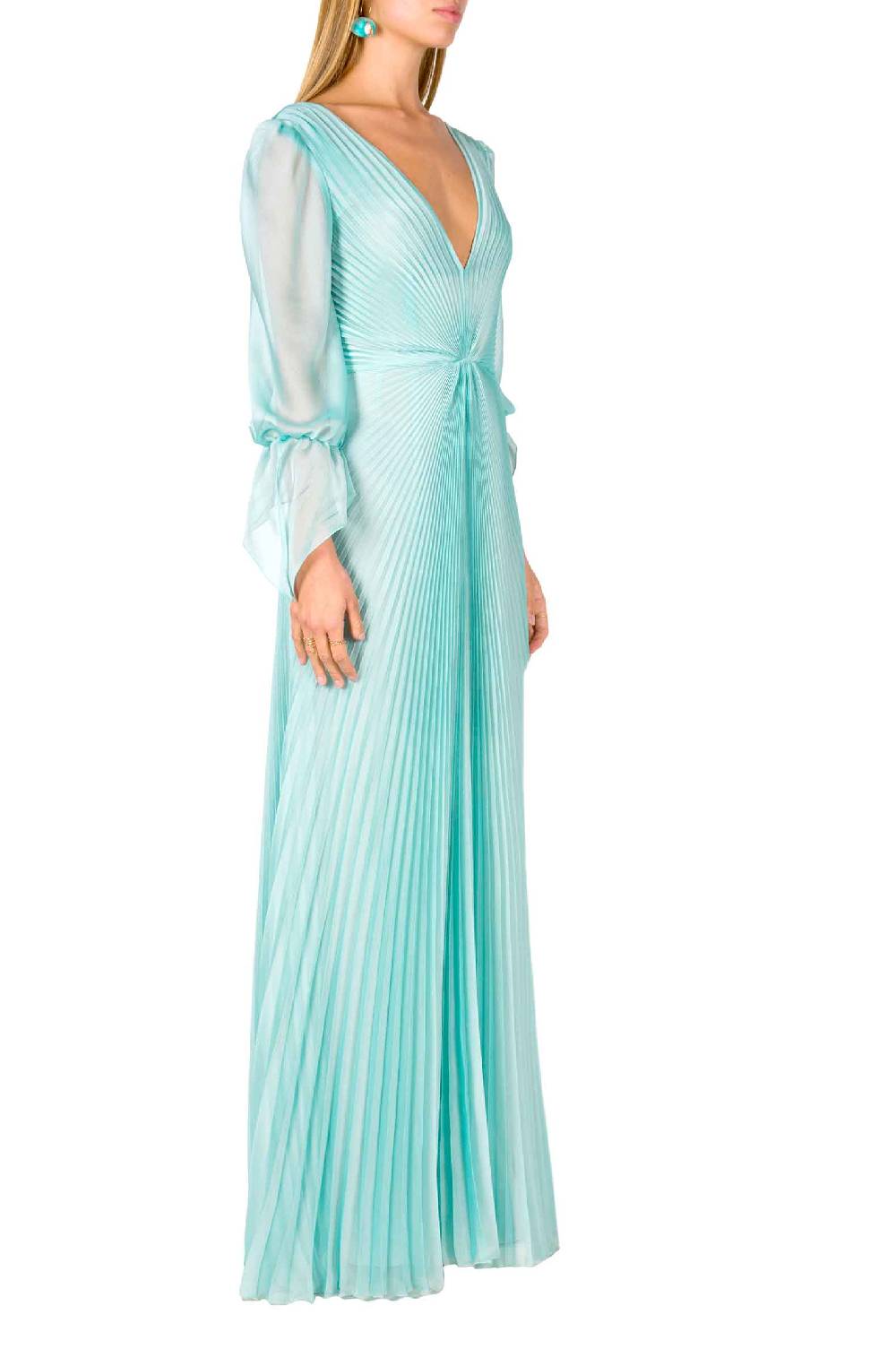 Luisa Beccaria Abito Lungo In Chiffon Angelina