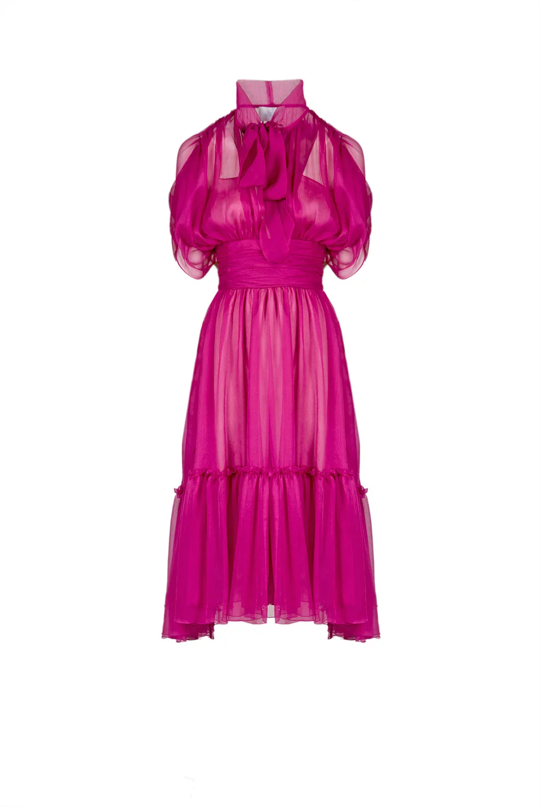 Luisa Beccaria Abito midi Charlotte in chiffon