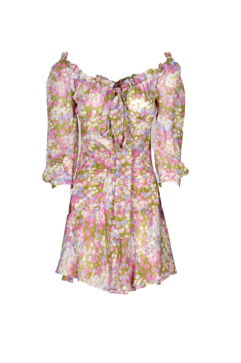 Luisa Beccaria Abito Monet con scollo allacciato