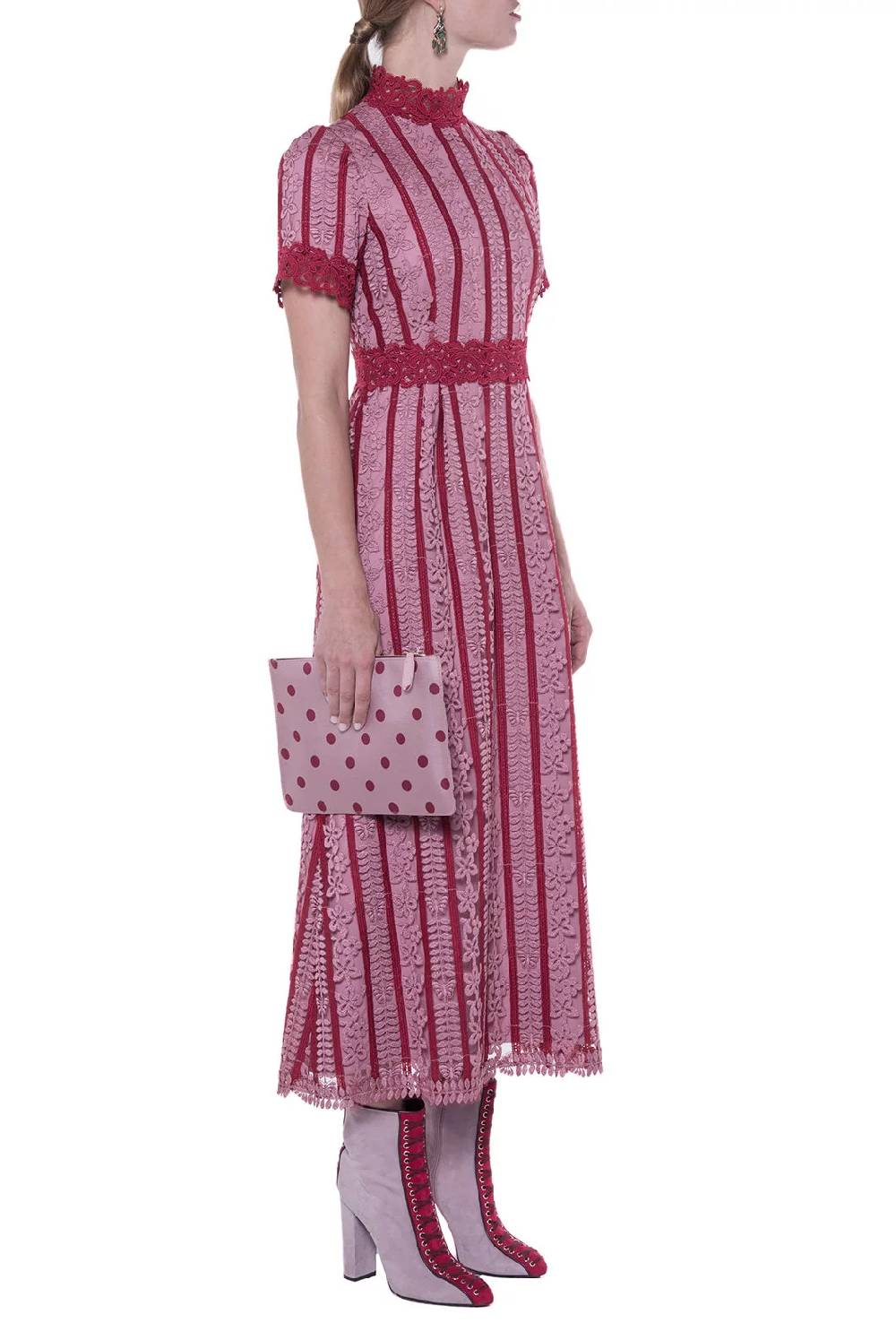 Luisa Beccaria Abito Ricamato In Macramè