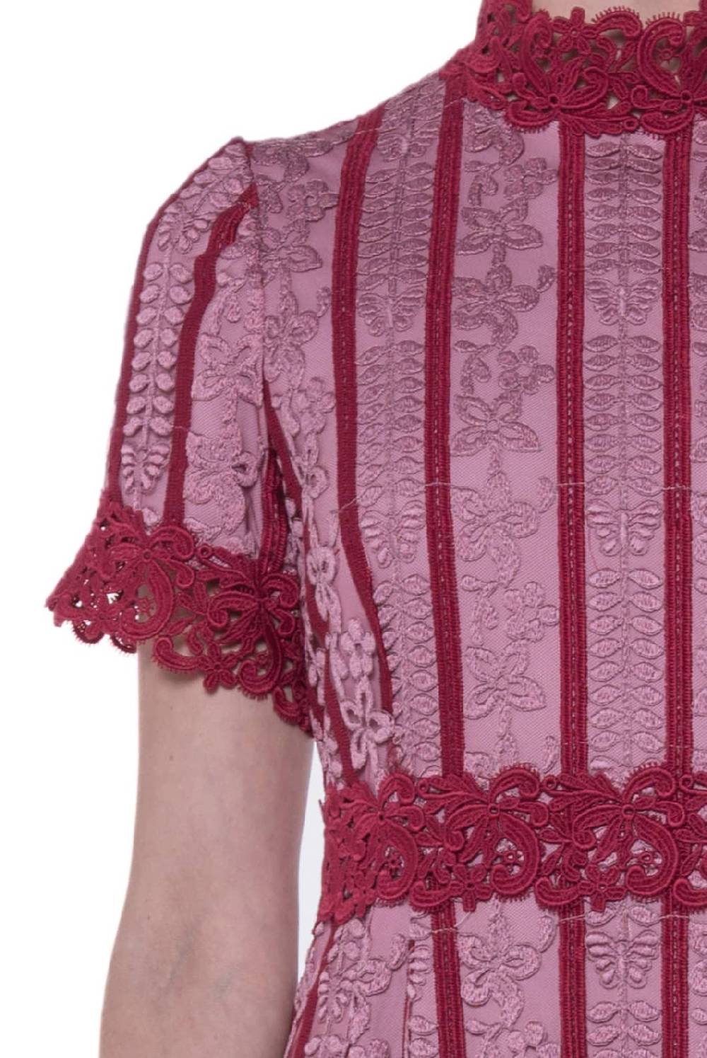 Luisa Beccaria Abito Ricamato In Macramè