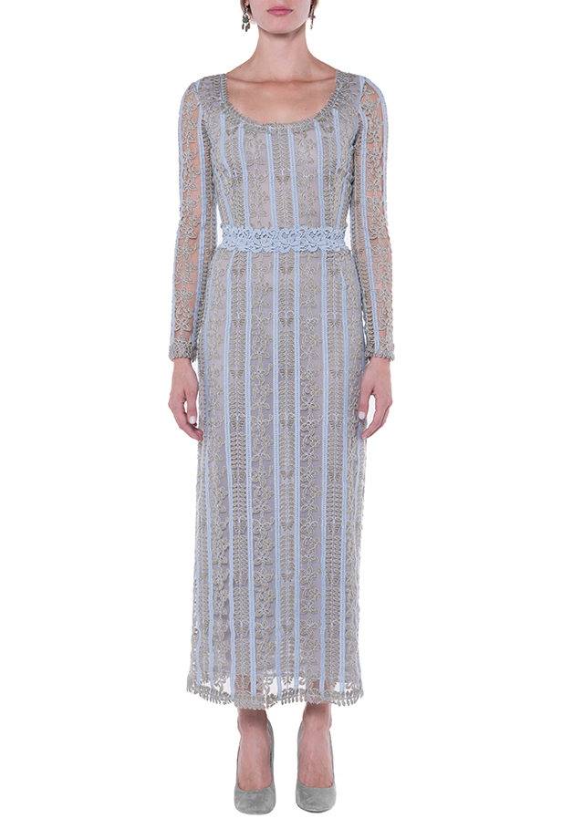 Luisa Beccaria Abito ricamato in macramè