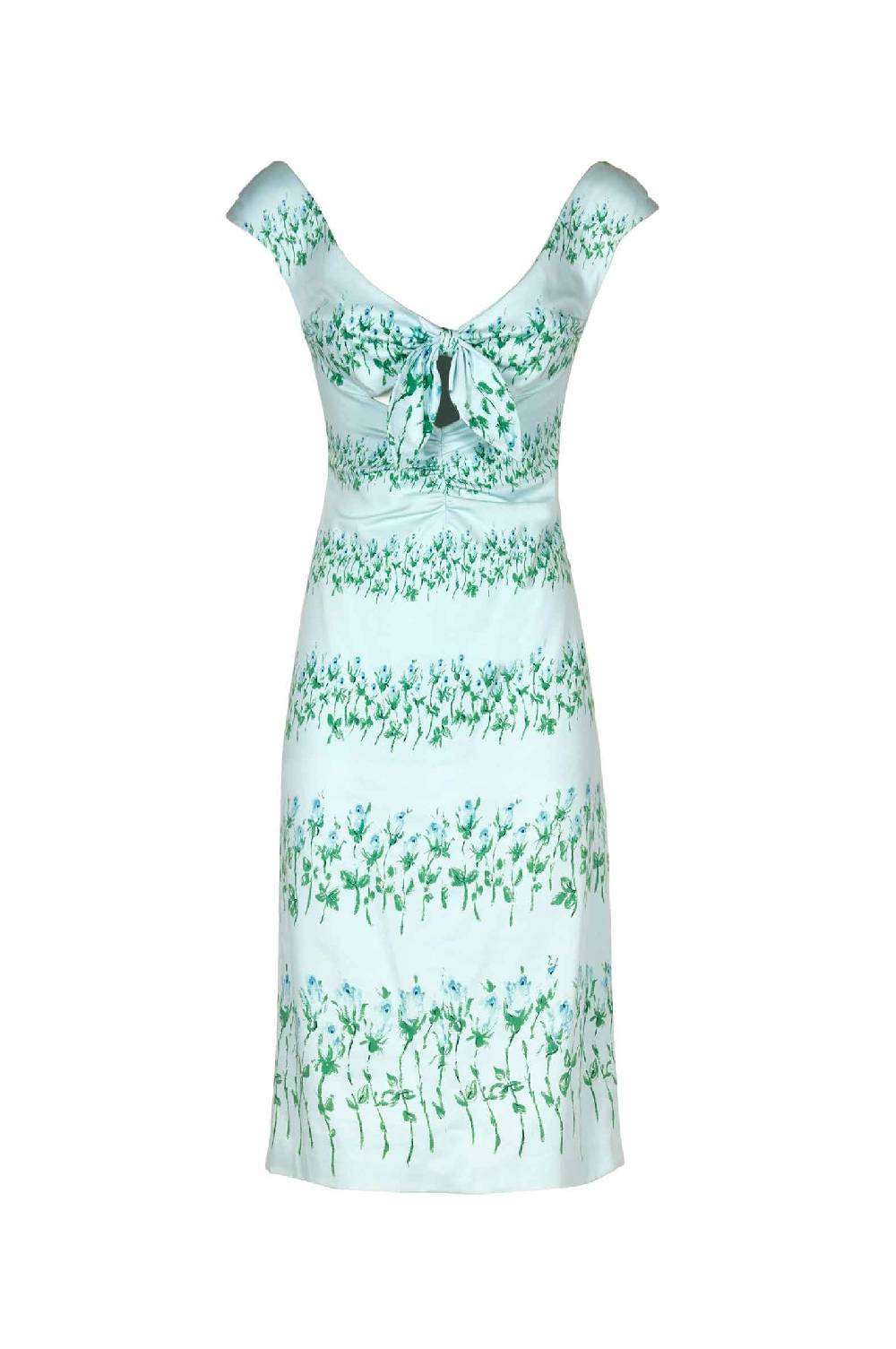 Luisa Beccaria Abito ritagliato a righe fiorito