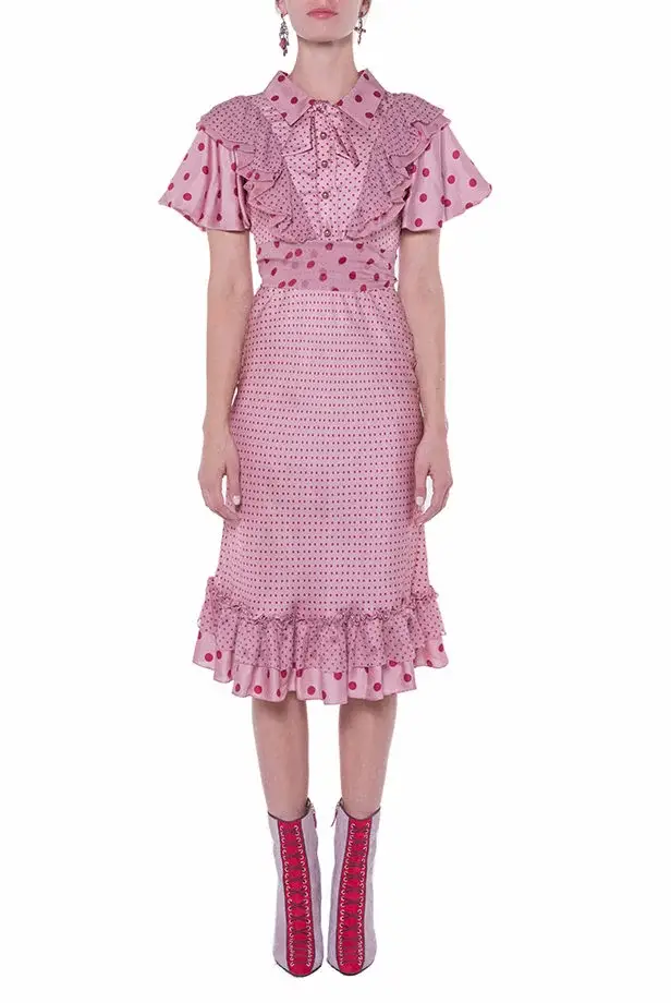 Luisa Beccaria Abito stampato a pois