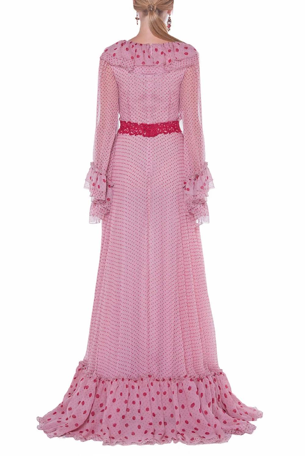 Luisa Beccaria Abito Stampato In Chiffon