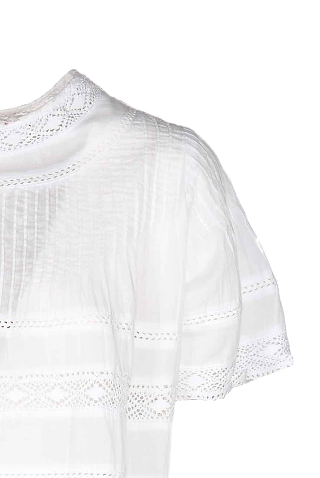 Luisa Beccaria Baby Doll Beach Abito Bianco