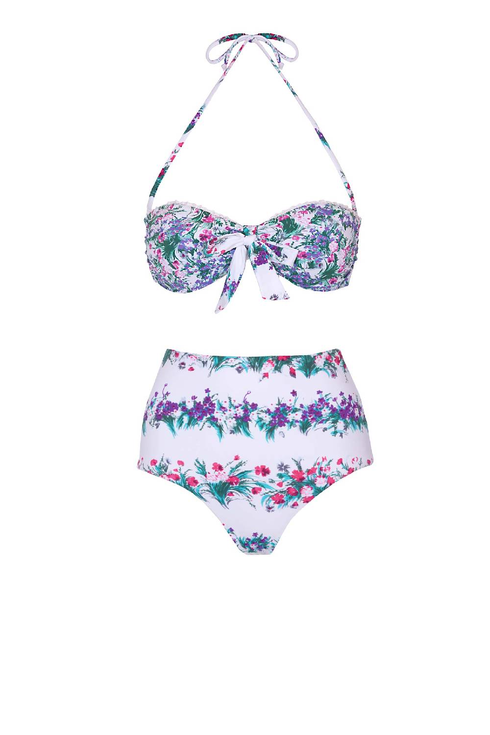 Luisa Beccaria Bikini a fascia e vita alta