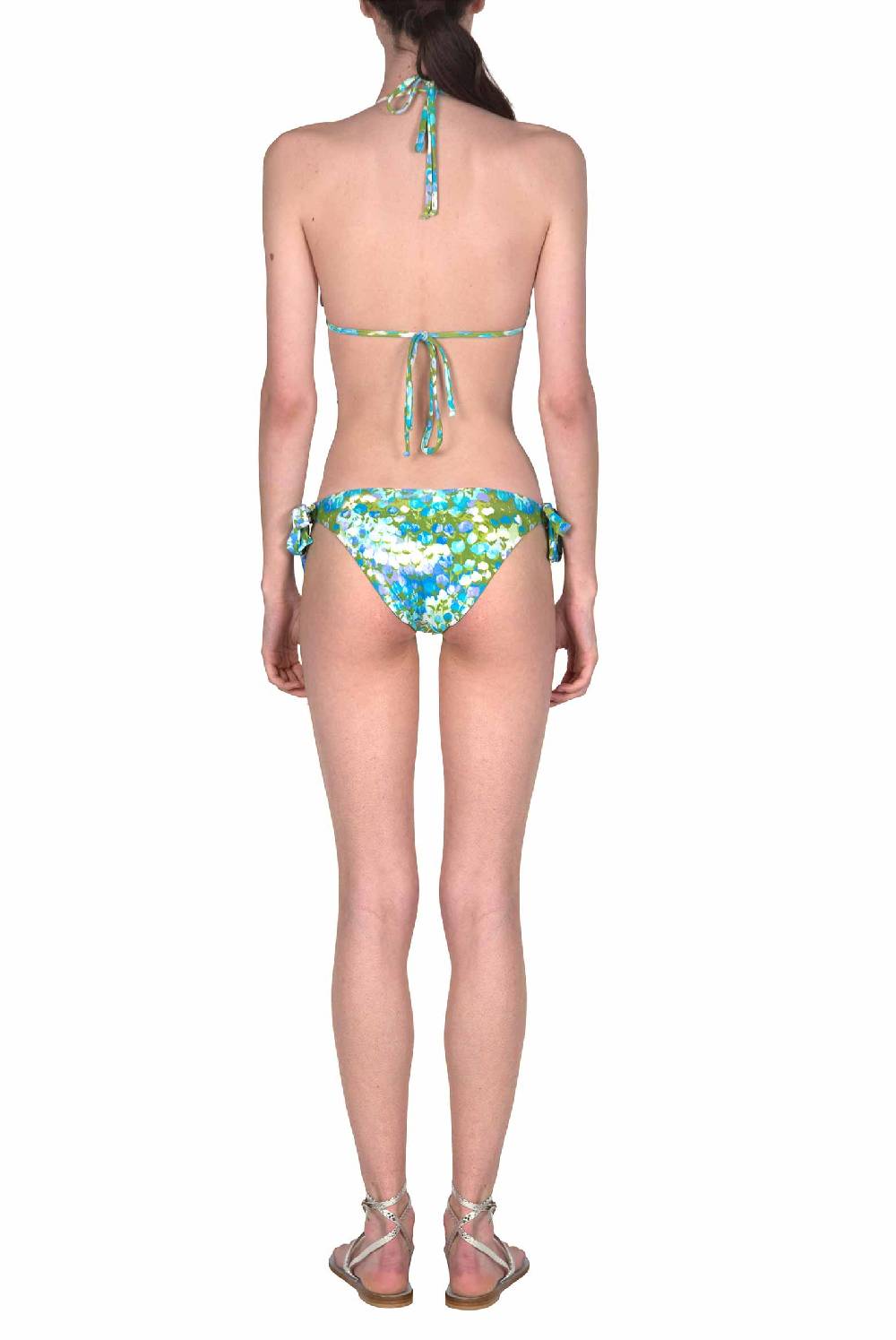 Luisa Beccaria Bikini Triangolo E Slip Blu Monet